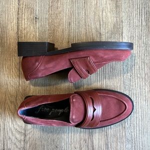 Free People Lennox Loafers mahogany size 6